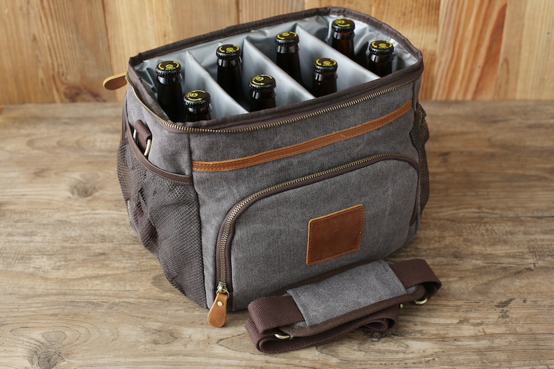 Personalized Groomsmen Gift Cooler, Custom Cooler Bag, Beer Cooler Bag with Bottle Opener, Personalize Cooler, Groomsman Gift Proposal image 6