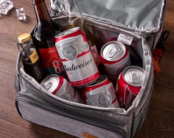 Bolsa térmica personalizada de dos pisos para cerveza, bolsa térmica para padrinos de boda, bolsa isotérmica para el almuerzo, regalo para el padrino de boda, regalos para despedida de soltero, bolsa de picnic