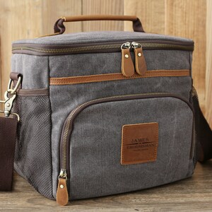 Nevera portátil personalizada para padrinos de boda, regalo para padrinos de boda, bolsa nevera para cerveza, regalo para el novio, regalo del Día del Padre, bolsa nevera para fiestas, nevera portátil de viaje imagen 3