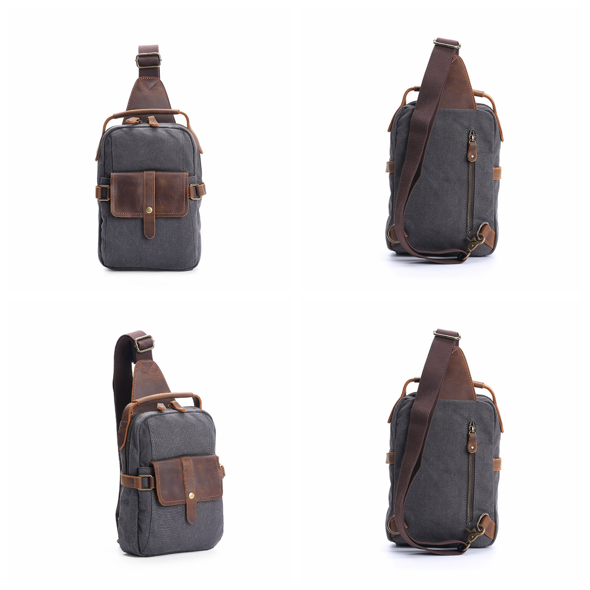 our legacy sling bag washed black denim