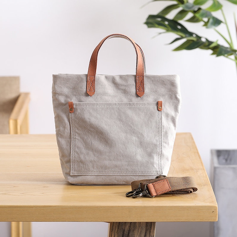 Minimalist Sling Bag, Canvas Shoulder Bag, Casual Satchel Bag, Canvas Messenger Bag, Unisex Canvas Bag, Canvas Crossbody Messenger Bag White