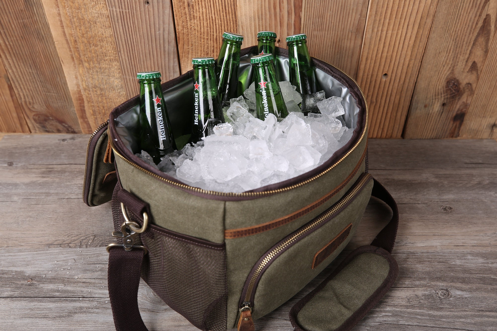 Personalized Groomsmen Gifts Beer Cooler Bag with Strap Etsy