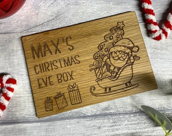 Personalised Christmas Eve Box Topper - Box Topper - Christmas Eve Sign - Kids Xmas Eve Box