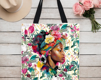 Borsa tote nera da ragazza, borsa da donna nera, borsa tote nera Flora da ragazza,