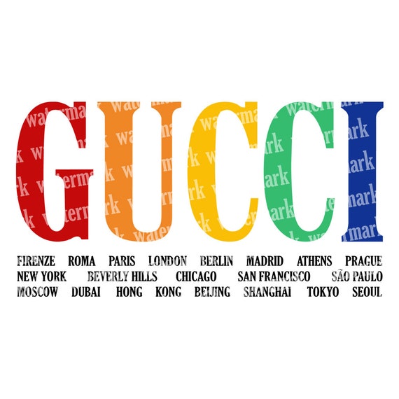 Gucci Cities svg Gucci logo Fashion brand logo svg Gucci | Etsy