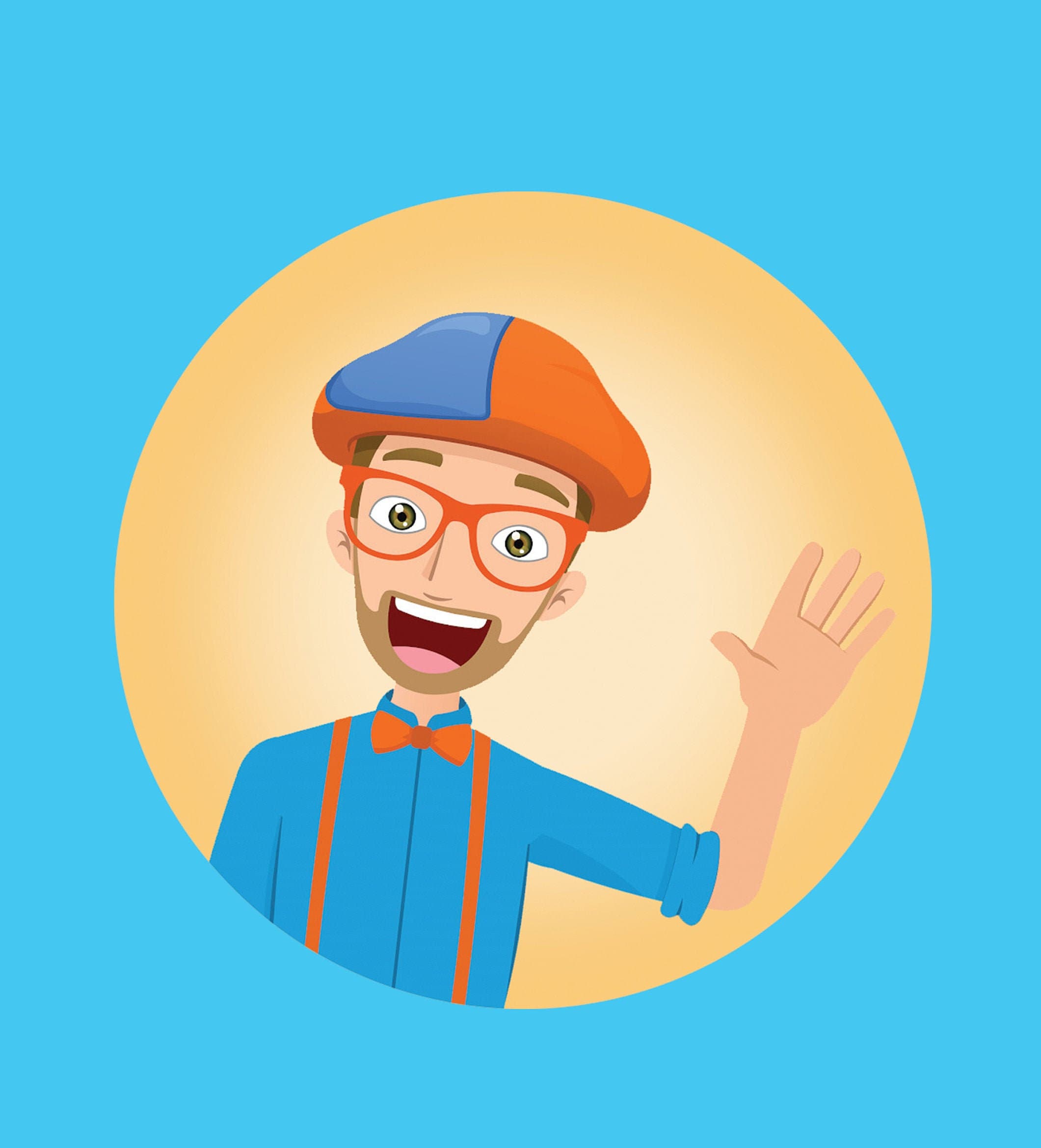 Blippi birthday backdrop Blippi Birthday Sign Happy | Etsy