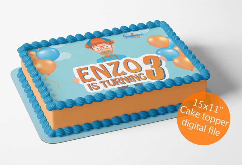 Blippi Fire Truck Cake - bmp-clown