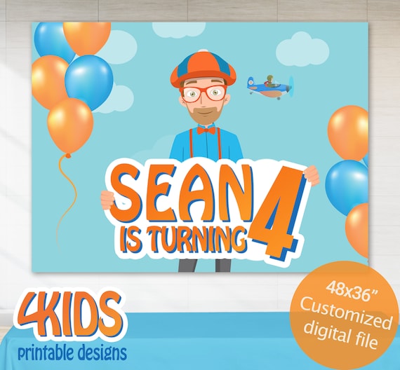 Blippi Birthday Printable