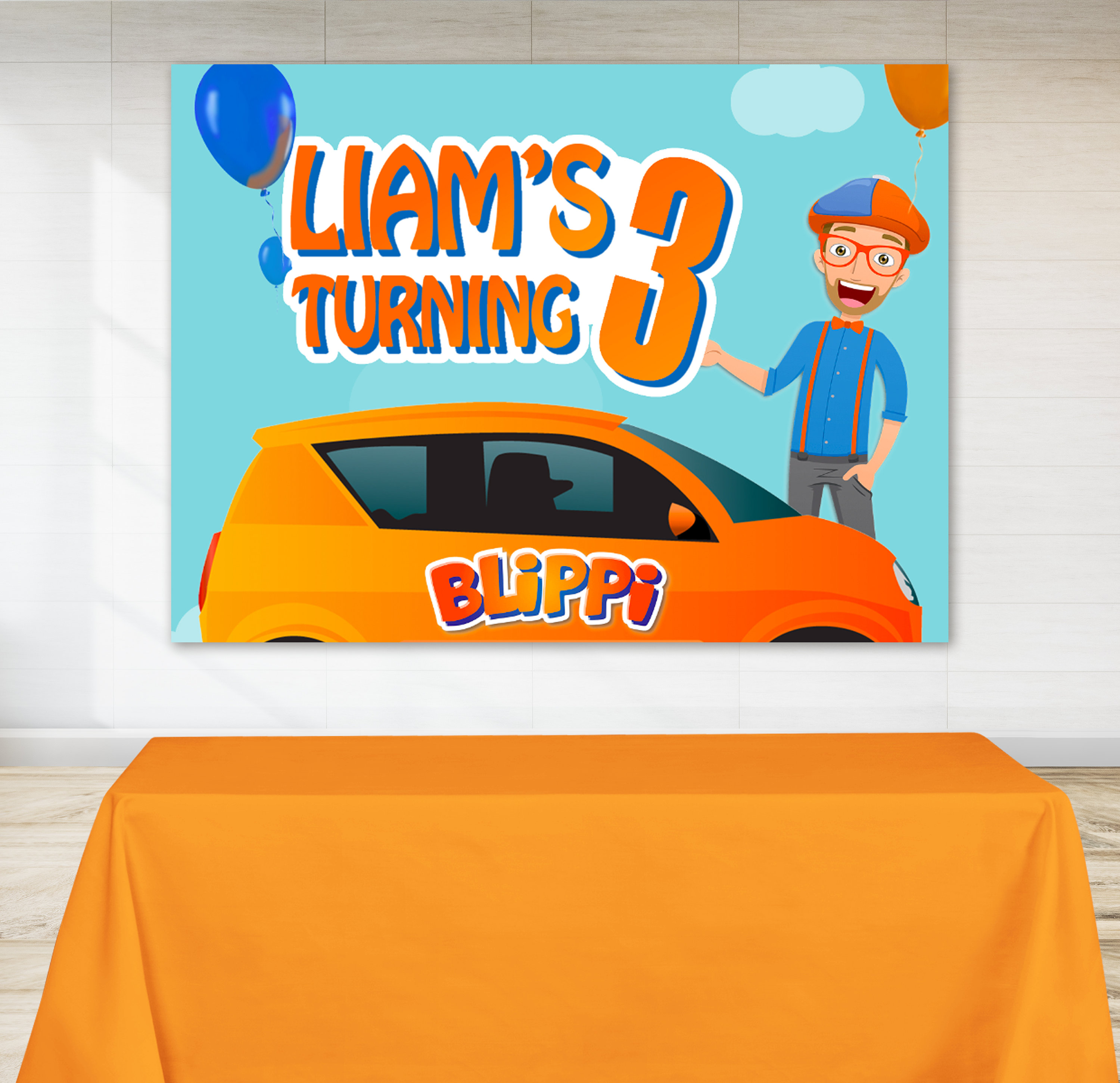 Blippi Birthday Banner Blippi Poster Birthday Blippi Blippi | Etsy