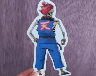 Sticker squelette d'Akuma