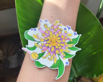 Tatouage temporaire bébé chrysanthème