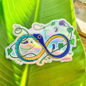 Naklejka Holograficzna Ouroboros - Wąż Zjadający Sam Siebie