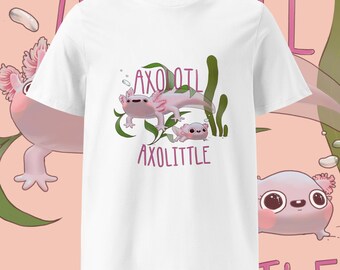 T-shirt drôle mignon d'axolotl et d'Axolittle