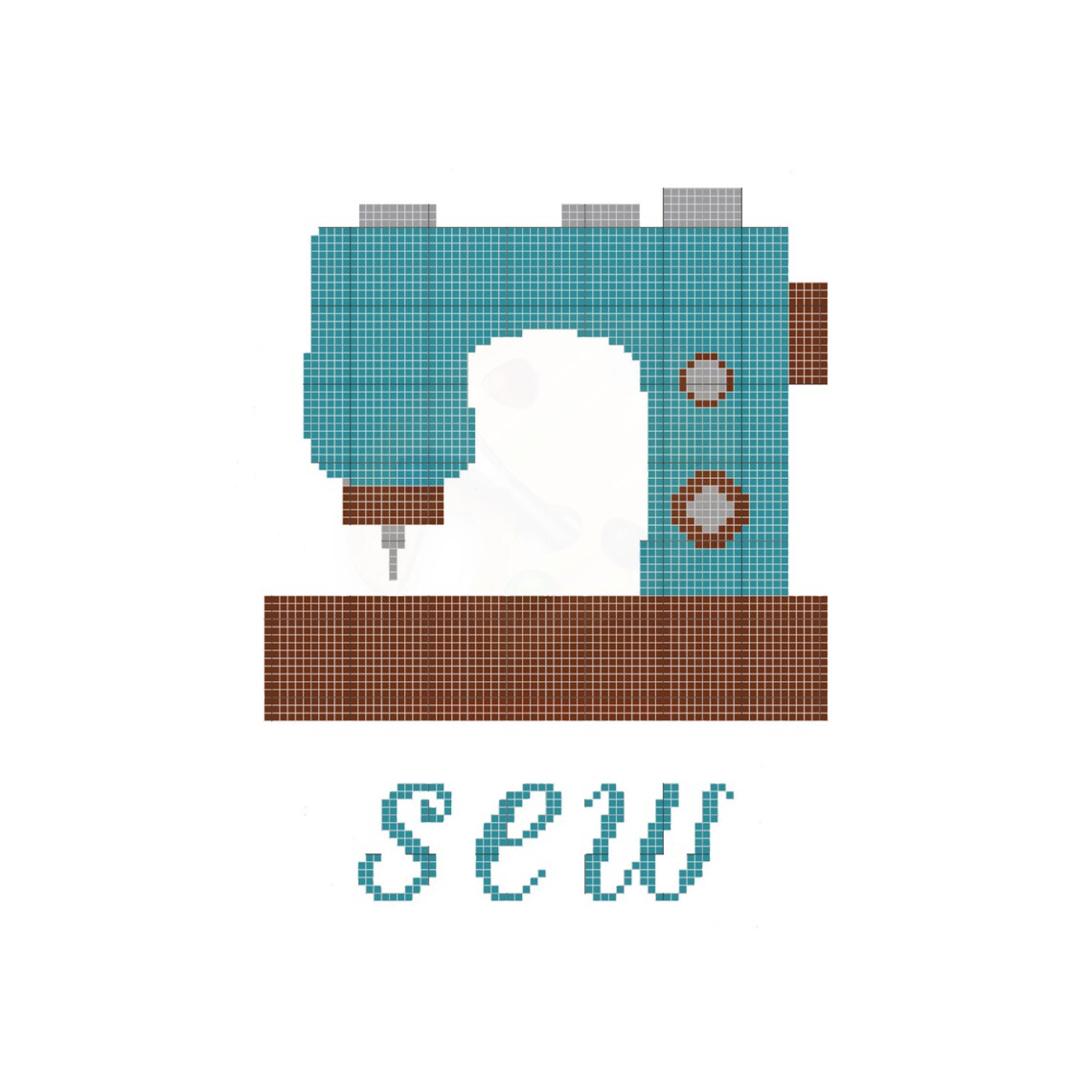 Sewing Machine Cross Stitch Sign Sewing Machine PDF Pattern Etsy