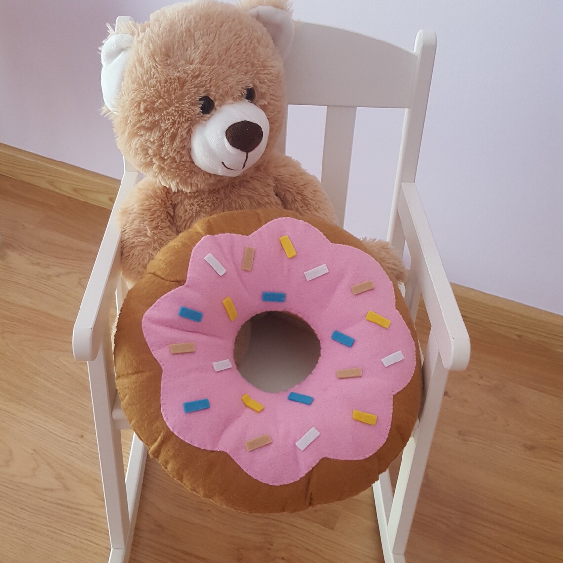 Donut pillow sewing pattern kid's room decor sweet Etsy