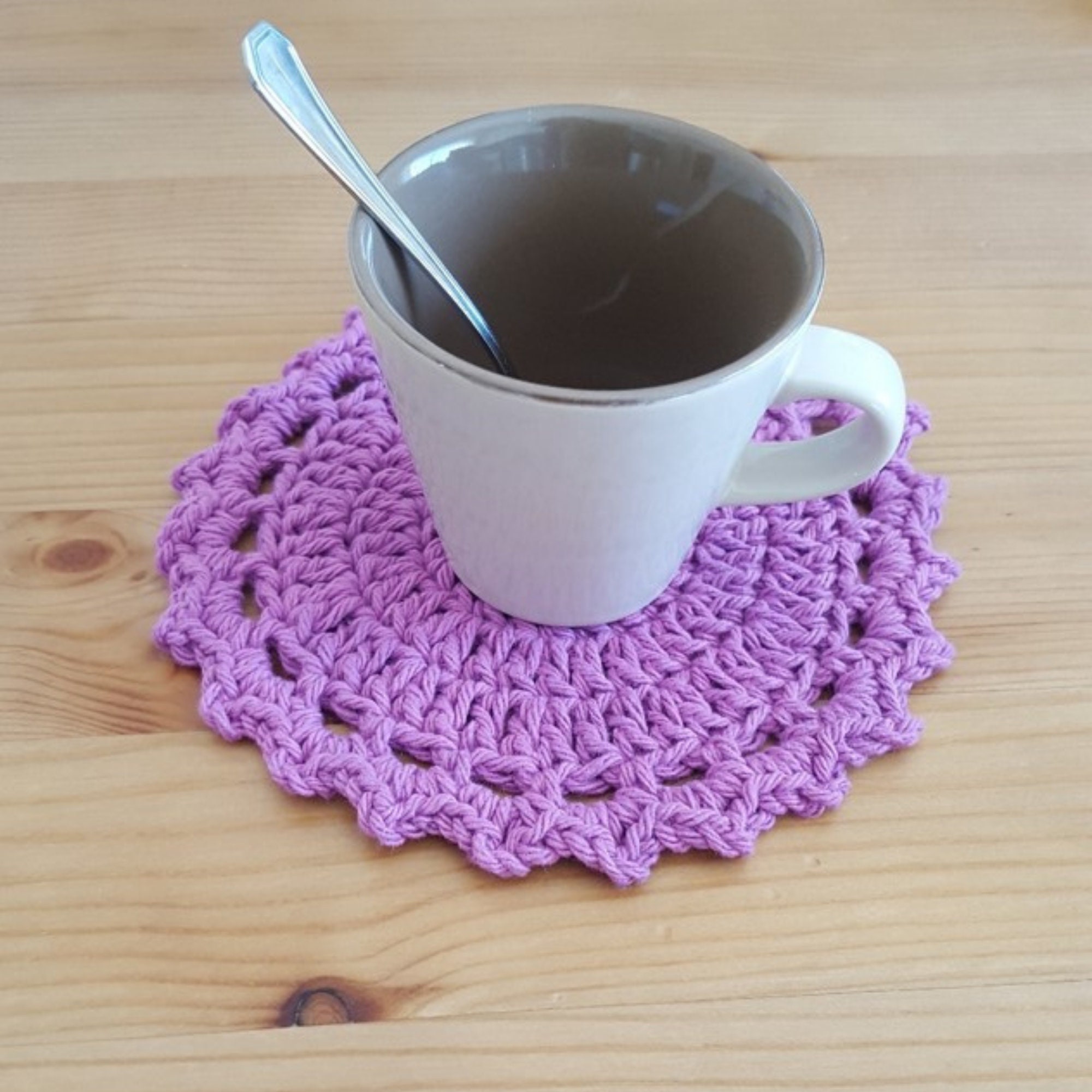 Easy Crochet Coasters Pattern for Beginners, Quick Crochet Pattern