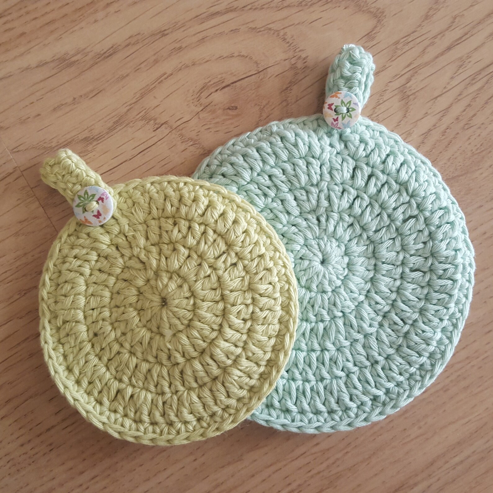 Play Kitchen Crochet Round Pot Holders Pretend Play Etsy