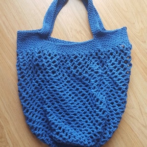 Large Crochet Market Bag Pattern, Crochet Tote Bag, Crochet Grocery Bag ...