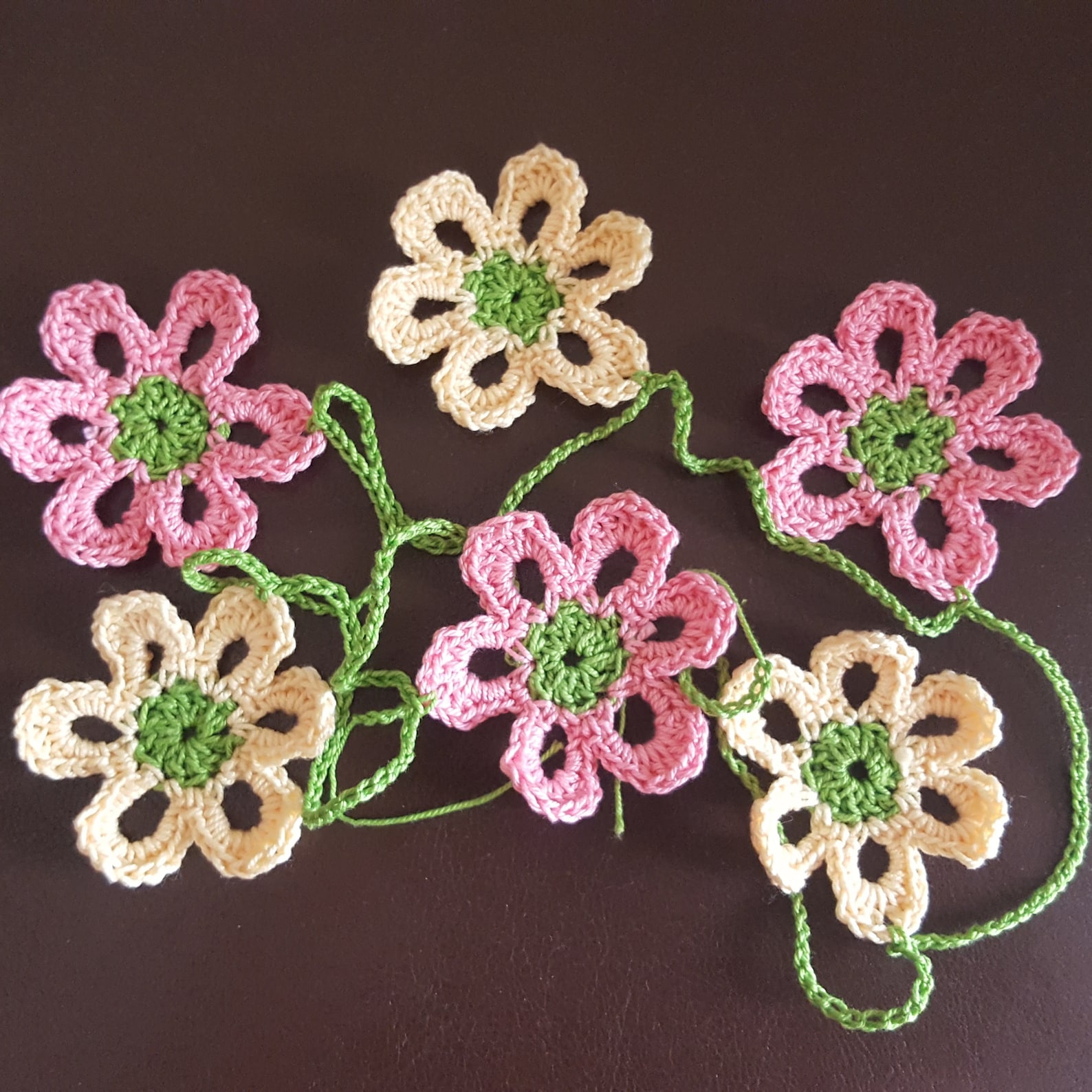 Crochet Flower Garland Pattern Crochet Party Garland Etsy