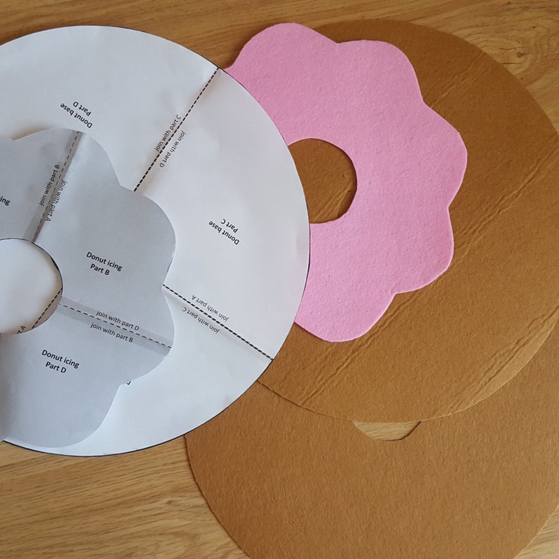 Donut pillow sewing pattern kid's room decor sweet Etsy