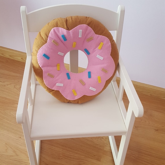 Donut Pillow Sewing Pattern + VIDEO - PDF Instant Download - Donut