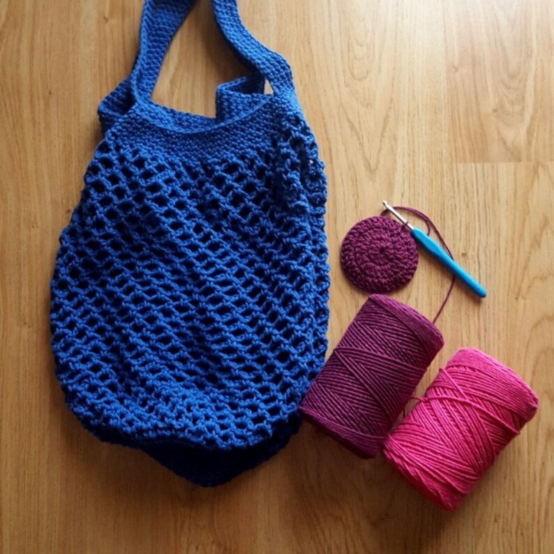 Large Crochet Market Bag Pattern, Crochet Tote Bag, Crochet Grocery Bag