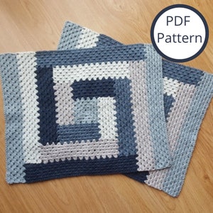 Color Block Crochet Granny Placemat Pattern (PDF Download)