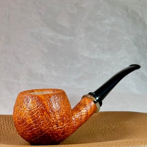Artisan Briar Tobacco Pipe (Bent Apple)