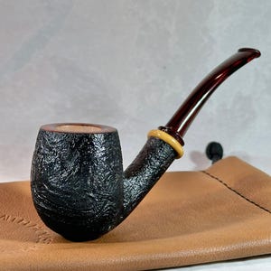 Artisan Briar Tobacco Pipe (Bent Billiard)