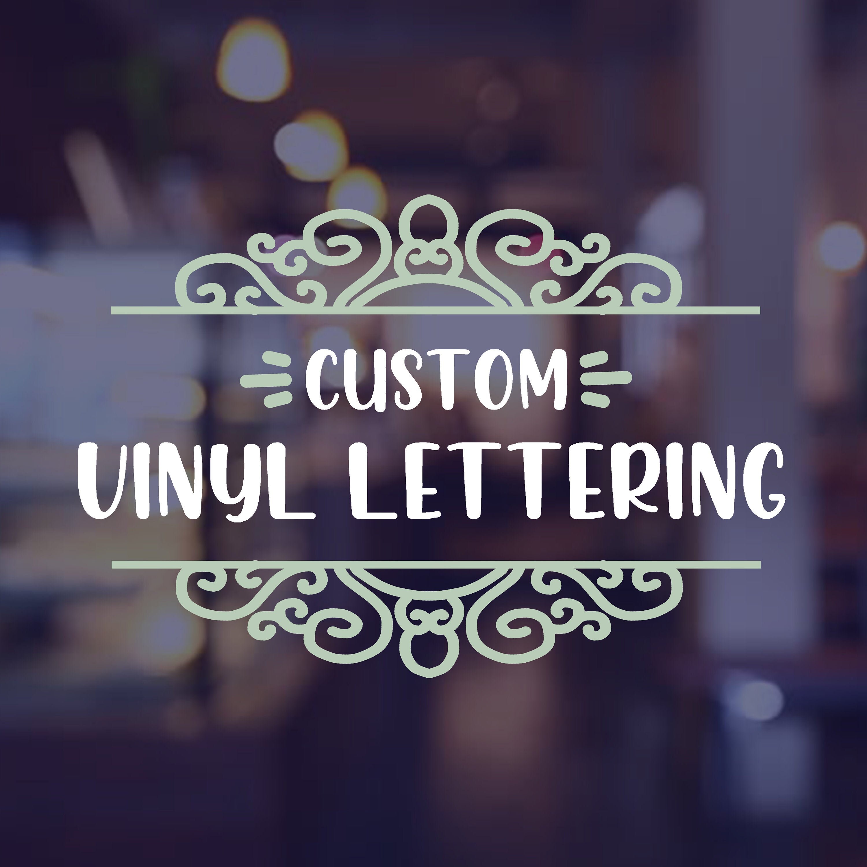 Custom Graphic Vinyl Lettering Business Logo Lettering Etsy UK