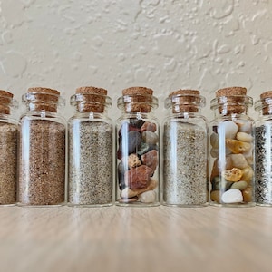 2” Glass Jars With Cork Lids - Pack of 10 | Cute Glass Bottles For Crafts | Cork Jars for Weddings & Parties | Cork Glass Tincture bottles