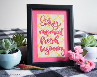 Custom Calligraphy Quote Art, Hand Lettered Wall Sign, Modern Calligraphy Decor, Table Decor, Custom Wall Decor Gifts