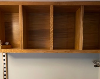 Custom Poplar Cabinet Storage Cubby Floor OR Wall mount Shelf, Wood shelf, Open cabinet, Custom cabinet