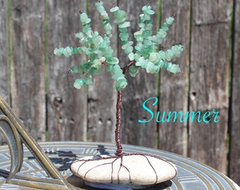 Wire Tree Sculpture of Different Seasons - Custom and Handmade