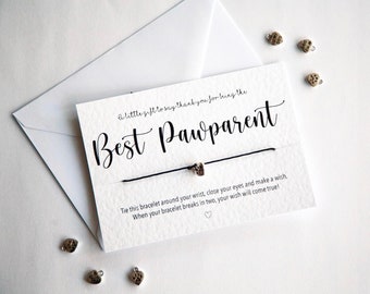 Best Pawparent Bracelet Card