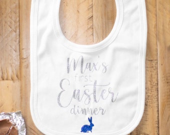 Personalised First Easter Dinner Bib