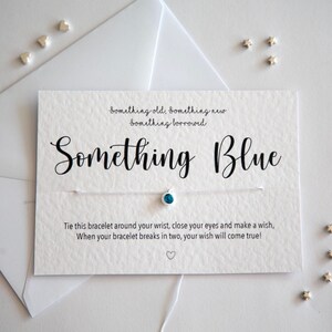 Something Blue Wedding Bracelet Card image 2