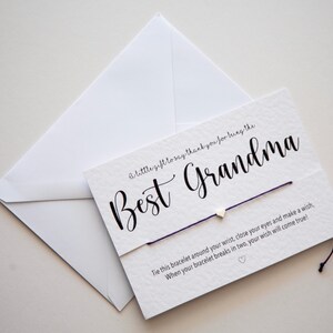 Best Grandma/nanny/nan/nana Bracelet Card image 9