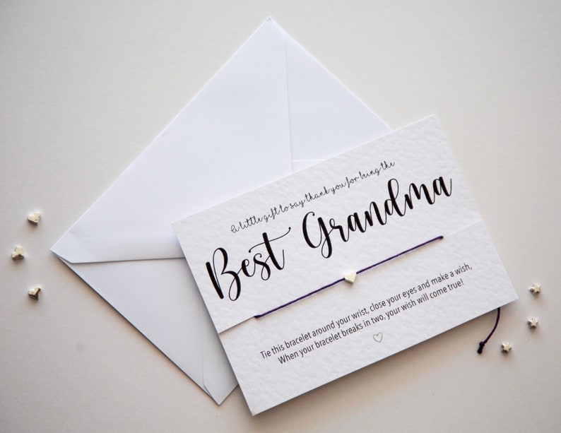 Best Grandma/nanny/nan/nana Bracelet Card image 9