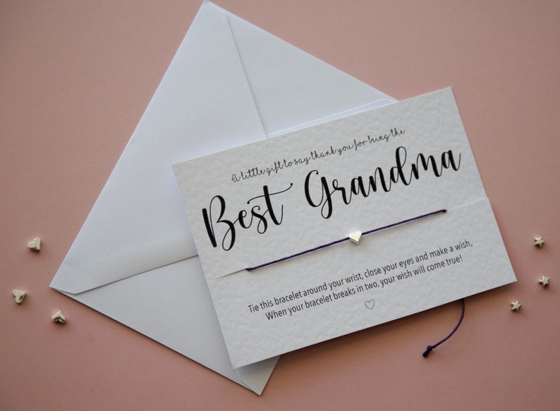 Best Grandma/nanny/nan/nana Bracelet Card image 6