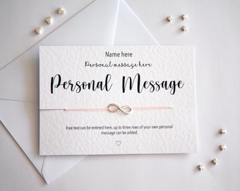 Personalized Bracelet Card