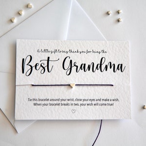 Best Grandma/nanny/nan/nana Bracelet Card image 2