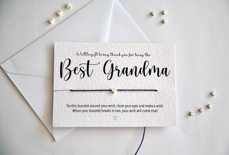 Best Grandma/nanny/nan/nana Bracelet Card image 2