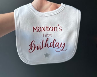 Personalised Birthday Bib