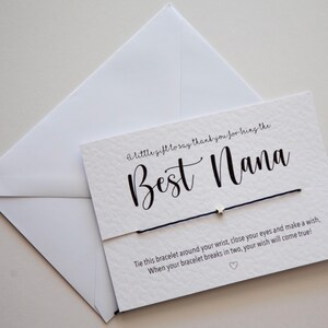 Best Grandma/nanny/nan/nana Bracelet Card image 4