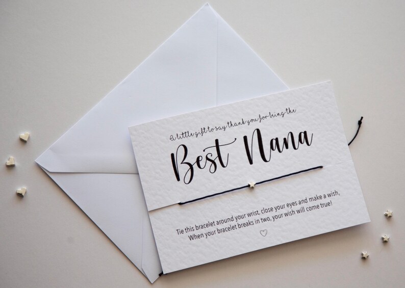 Best Grandma/nanny/nan/nana Bracelet Card image 4