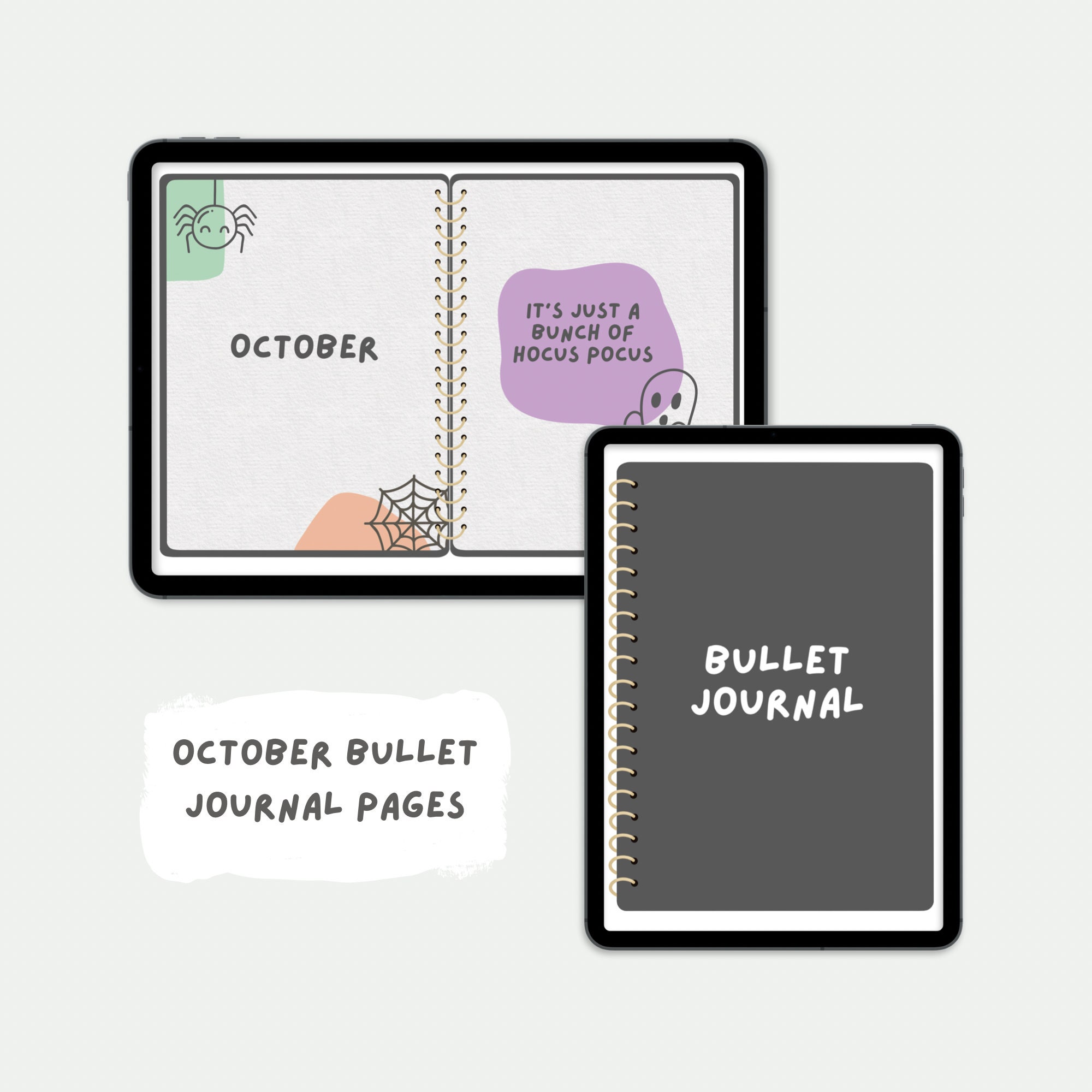 Printable October Bullet Journal // Digital October Bullet - Etsy