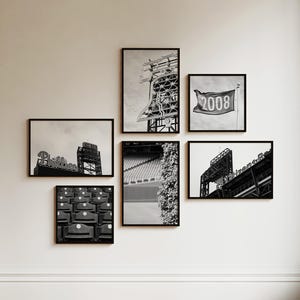 Phillies Stadium Photo Set: Citizens Bank Park Gallery Wall Art | Unframed