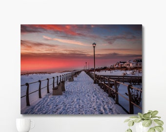 Sea Girt New Jersey Boardwalk Sunrise Photo Print | Jersey Shore Art | Beach Sunrise Photo
