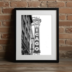 Chicago Theater Vertical Photo Print | Chicago Illinois Wall Art